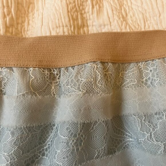 Baby Blue Lace Tiered Skirt - Picture 5 of 6